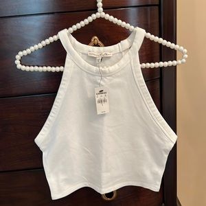 NWT EXPRESS CROP TANK.  WHITE. SIZE S.